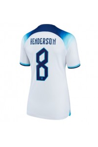 Engeland Jordan Henderson #8 Voetbaltruitje Thuis tenue Dames WK 2022 Korte Mouw